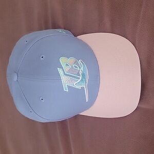 Blue and Pink Baseball Cap
